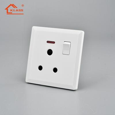 China Sunny House Wenzhou Electrica Single Design 15A Socket Outlet With Neo PC Material UK Standard FOR HOTEL HOME OFFICE for sale