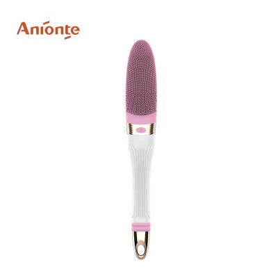 China All Natural ANIONTE Massage Usb Charging Bath Brush IPX6 Electric Waterproof Long Handle Bath Brushes for sale