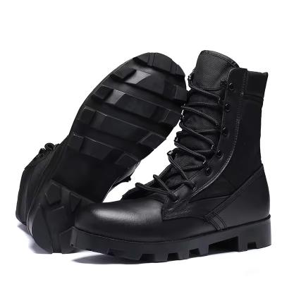 China 39-45 Size Lightweight Tactical Boots Classic Black Combat Boots Men for sale