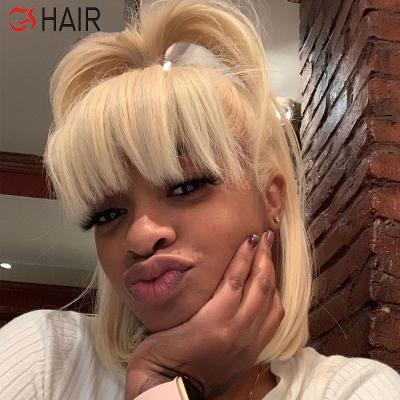 China Bob Wig, Straight 613 Lace Frontal Wig, Silky Straight Human Hair Bob Wig Top Quality Human Hair Virgin Hair for sale