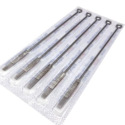 China RM Pre-made Permanent Stainless Steel Safety EO Gas Matched Tattoo Needle Supplies Disposable Needles for sale