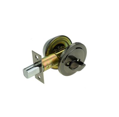 China (304/201) Stainless Steel/Iron/Brass High Security Double Cylinder Deadbolt Cylindrical Round Knob Lockset Deadbolt Round Door Lock for sale