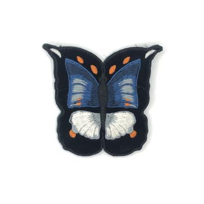 China Viable Custom Design Butterfly Embroidery Iron On Patch For Clothing for sale