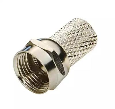 China Brass Yonghao F connectors for standard single cable RG6 or WF100 for sale