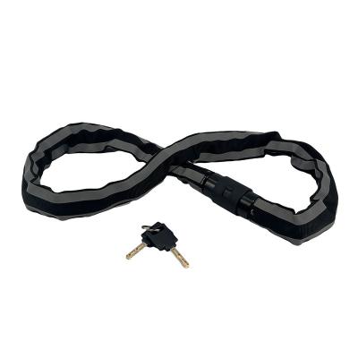 China Bike Cycling A3 Steel Ring-type Bike Locks Professional Bicycle Lock Supplier Reflective Motorcycle Chain Locker for sale