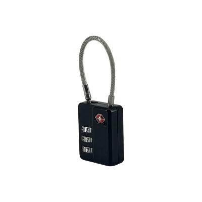 China Customs clearance New Arrival 3 Digital TSA lock Cable Lock for School Gym Locker Luggage Suitcase Baggage Locks for sale