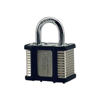 China Widely Usage Customized Laminated Pad Lock With Master Short Shackle with Hardened Chrome plated Copper Lock for sale