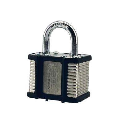 China Widely Usage Factory Sale u shaped steel shackle Laminated Padlock for industrial equipment Warehouse for sale