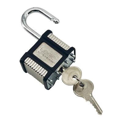 China Widely Usage Solid Heavy Durty Laminated Padlock lockout double key Reinforced high-grade iron lock for sale