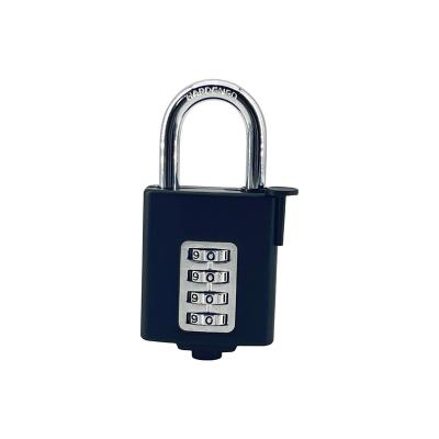 China Bags Wholesale High Quality Zinc Alloy Padlock 4 Wave Wheel Lock Heart Luggage Lock Security 4 Digit Padlocks for sale