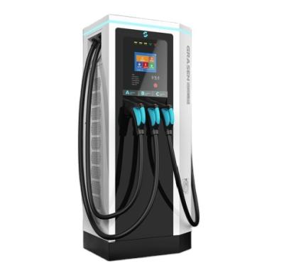 China High Power 163kw AC/DC Integrated Commercial EV Charging Point CCS2 + Type - 2 Electric Vehicle DC Fast Charger GSCS120HY2 for sale