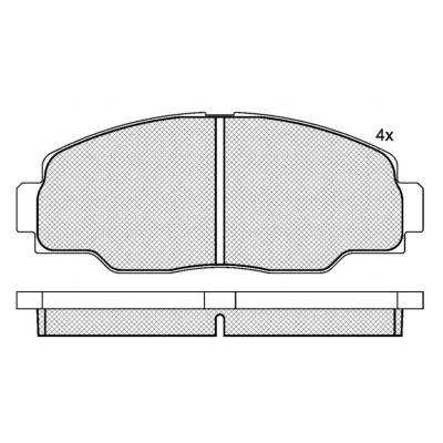 China High Quality Brake Pad Suit For TOYOTA DYNA 144.2x56.8x15.5 for sale