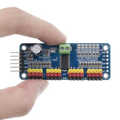 China Computer PCA9685PW 16 Channel 12-Bit PWM Shield Servo Driver I2C Connect PCA9685 Module For Raspberry Pi for sale