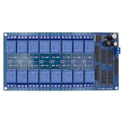 China Computer 12V 16 Channel Relay Module for Arduino ARM IMAGE AVR DSP Relay Plate Belt Optical Coupler Electronic Isolation for sale