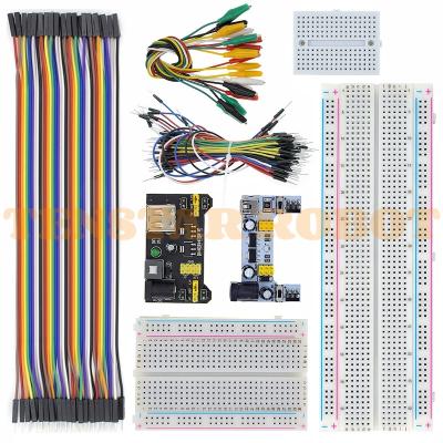 China Computer Breadboard 400 MB-102 MB102 830 Point 65 Jumper Wires Solderless PCB Bread Board Test Develop DIY For Arduino Power Module for sale