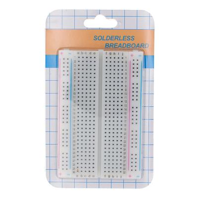 China 20pcs Mini Computer Bread Board / Breadboard Transparent / White 8.5cm x 5.5cm 400 Holes DIY Universal PCB for sale