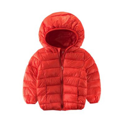 China Waterproof Winter Coats For Kids With Hoods Padded Light Weight Stripper Jacket For Infants Baby for sale