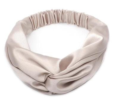 China Camping Headband For Women Criss Corss Silk Stain Elastic Head Chain for sale