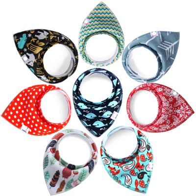 China Best Disposable Cute Cotton Baby Bandana Drool Bibs For Boys Girls for sale