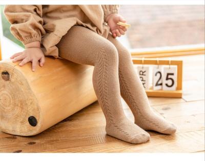 China Anti-wrinkle babies cable knit warm toddler pantyhose pantyhose - cotton gaiters stockings for little girls for sale