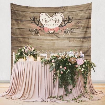 China Party Decorations Rustic Backdrop Decor Pretty Engagement Party Decorations Bath Sustainable Wedding Shower Curtain for sale