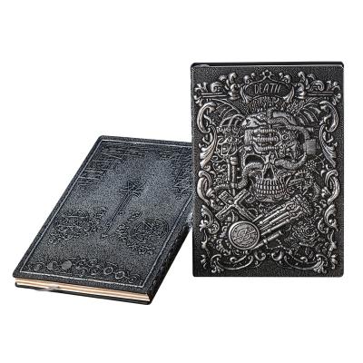 China Custom Printed Leather PU Silver Cover Academic Journal A5 Hardcover Diary Notebook 2021 Planner Gift Set for sale