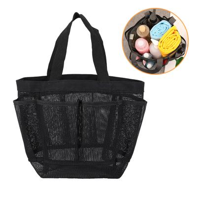 China Beach Travel Camping Men Women Hanging Tote Basket Organizer Mesh Shower Portable Quick Dry Bag For College Dorm Room Gym for sale