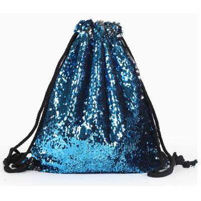 China Outdoor Drawstring Sequin Bag Gym Dance Backpacks Sequin Drawstring Shoulder Bag For Teens Women Kids Boys Girls for sale