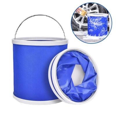 China beach & Multifunctional Lightweight Portable Folding Vacation Camping Washing Cleaning Storage Bag Fishing Car Outdoor Bucket With Durable Handle for sale