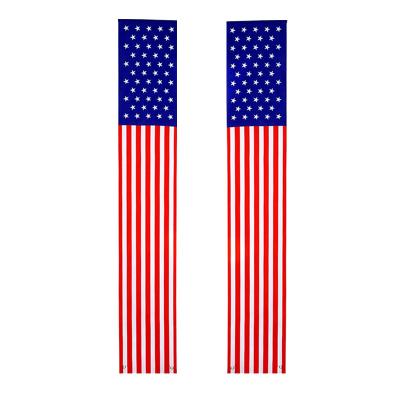 China Polyester Patriotic American Independence Day 4th of July Porch Sign Door Banner Hanging Flag Decoration for Indoor Outdoor Yard Decor for sale