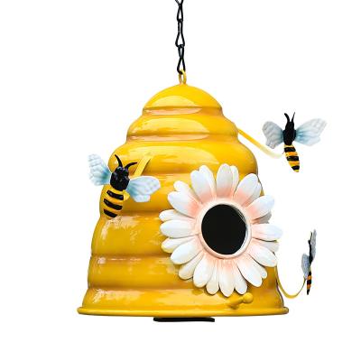 China Viable Bird Feeders Cage Warm Winter Yard Garden Decoration Bird Nest Hanging Opens Outdoor Bee Flower Ornament Parrot Bird House for sale