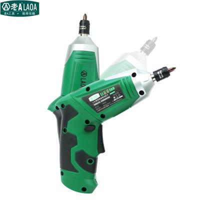 China Multi Functional LAOA Household 3.6V Li-ion Portable Electric Cordless Battery Drill Rechargeable USB 90 Line Screwdriver for sale