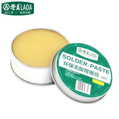 China 50g Portable Portable Solder Paste Sliver Paste Acid Free Flux Spring Cream Rosin Paste for sale