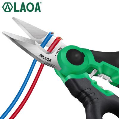 China Electrician Anti-Slip Handle LAOA Scissors 6