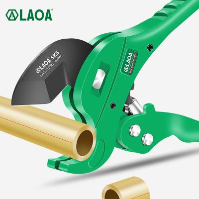 China LAOA Pipe Cutter 36-42mm Pipe Scissors SK5 Handheld Material with Processing Ratchet PVC/PE/VE Pipe Cutter Scissors for sale