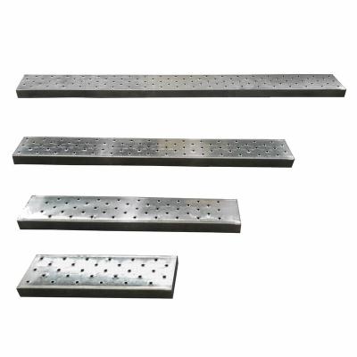 China Traditional AS 1577 Steel Panel Pregalvanized & Roll-Shaped 225mm Wide Steel Scaffold Plank For Kwikstage Scaffolding Decking for sale