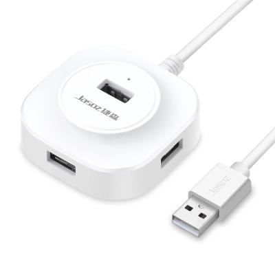 China High Quality Charging+Data Transfer Jasoz White Black Round USB 2.0 Hub 4 Ports 4 In 1 Use 2.0 HUB Splitter for sale