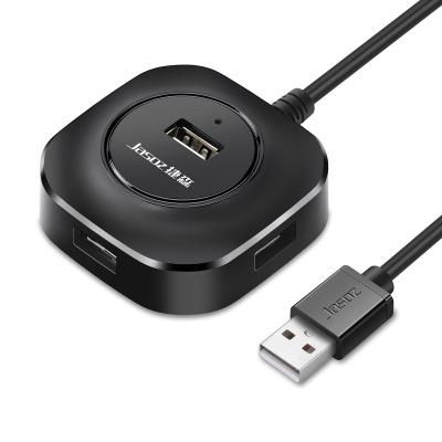 China Jasoz Hot New Product Black White Round USB Hub 4 Charging+Data Transfer 2.0 Ports 4 In 1 HUB Splitter for sale