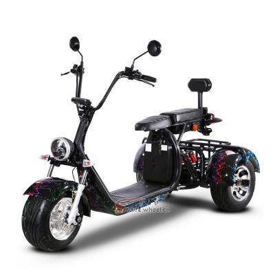 China 3000W EEC COC approved citycoco 3 wheel electric scooter 1500W tricycle model CP-3 18*9.5inch for sale