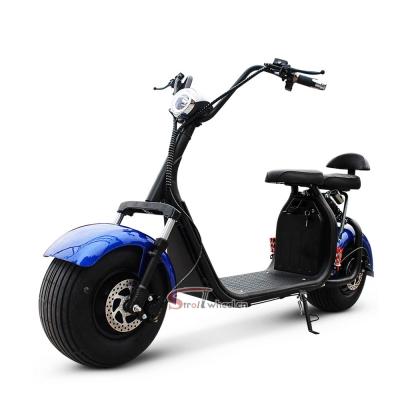 China 2020 hot wholesale sale adult electric scooter 1500W 18*9.5inch tire motorcycle 2 wheel citycoco electric scooter for sale