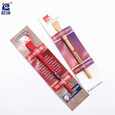 China 100% Promotional Pen Eco Friendly Ballpoint Recycle Wrapping Paper Pen With Custom Paper Card Gift Wrapping for sale