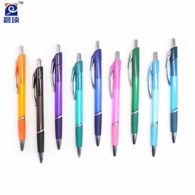 China Promotional Pen Clip Metal Printing Logo Lapiceros With Rubber Grip Ballpoint Pen for sale