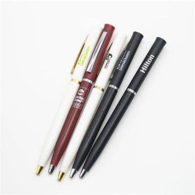 China Custom cheap plastic ballpoint pen QS brand promotional pen hotel plastic pen for sale