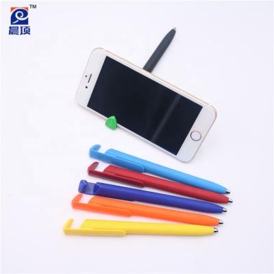 China Promotional Pen Ball Pen Mobile Phone Holder Cheap Plastic Pen for sale