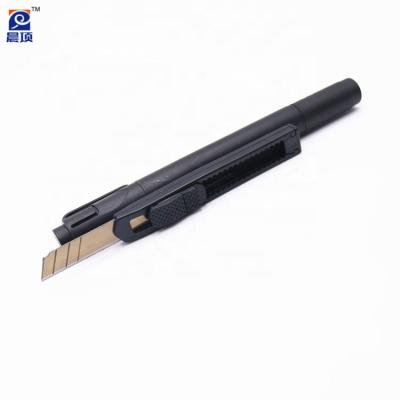 China Promotional Pen 2 In 1 Multi Function Pens Knife For Art Working/Express/Messenger Ball Delivery Pen With Paper Cutter Custom Logo Pen for sale