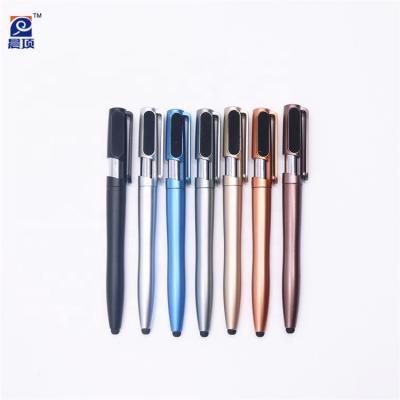 China Promotional Pen Advertising Gifts Capacitive Touch Screen Pens With Highlight Bar Mobile Phone Holder Touch Pens for sale