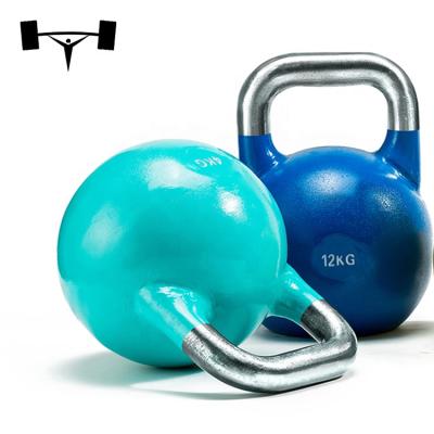 China Gym Fitness China Competition Kettlebell Color 48kg Steel Competition Kettlebell for sale