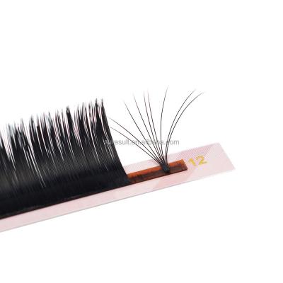 China Ultra Light Weight Jet Black Soft And Very Light Mega Volume Synthetic Silk Lashes 0.03 0.05 0.07mm Volume Cashmere Eyelash Extensions for sale