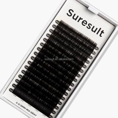 China Private Label Long Eyelash Extensions Matte Flat Individual False Bulk Eyelash Extension Best Quality Natural Ellipse In Stock for sale