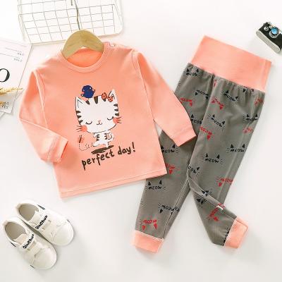 China Breathable Wholesale Spring Autumn Long Sleeve Baby Kids Cotton Pajamas Set Babies' Cartoon Sleepwear for sale